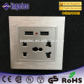 Schuko Dual Usb Charging extension socket with on off switch for smart phone 5 pin usb plug/usb socket/usb wall socket